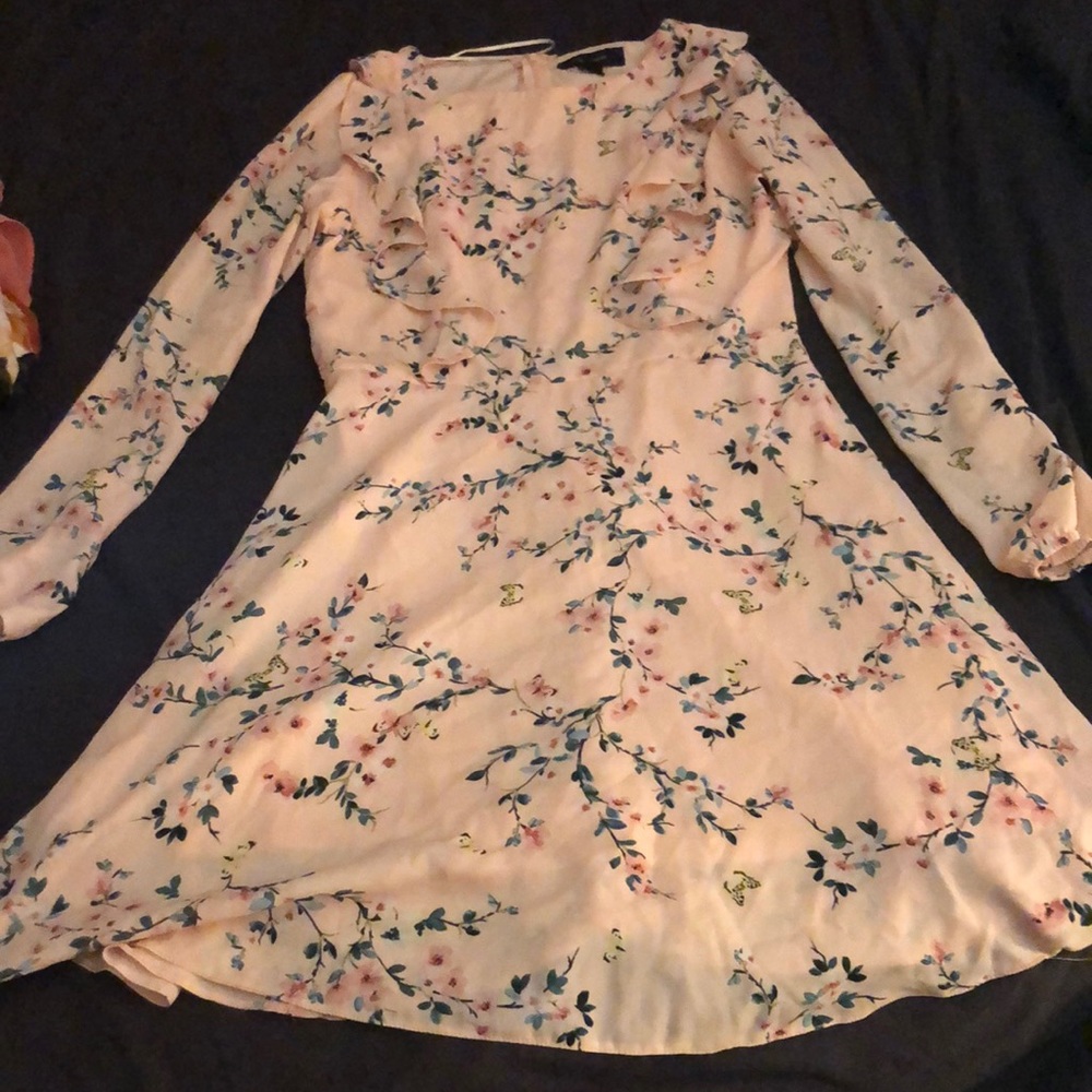 Pink flower dress